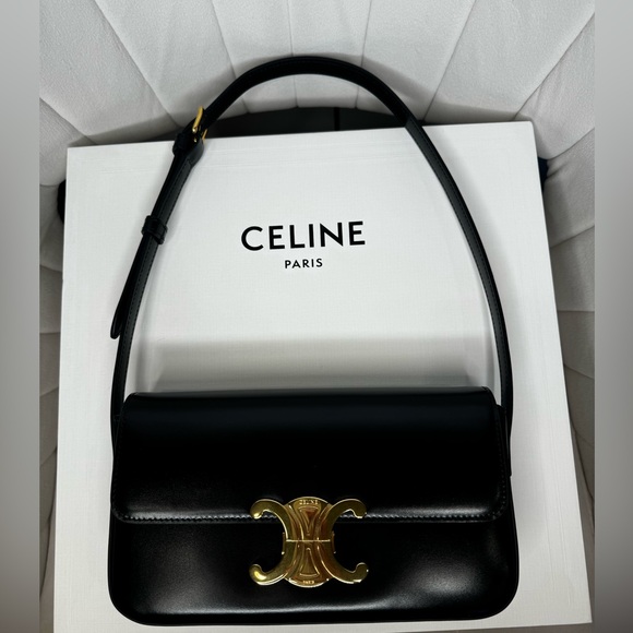 Brand New Celine Claude Shoulder Beg - Shiny Calfskin - Picture 1 of 12